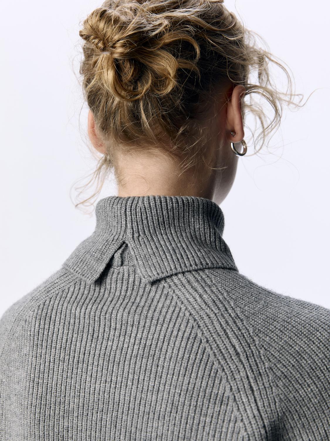 OBJVIOLA Pullover - Medium Grey Melange - VERO MODA & VILA Bergvik